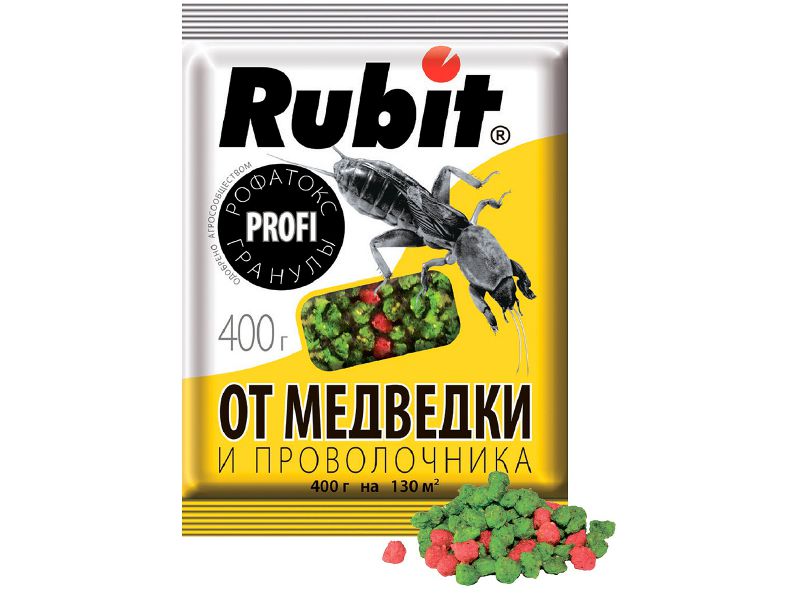 Изображение товара Средство РУБИТ профи от медведки и проволочника 400г (20шт/уп) в Миди Лтд