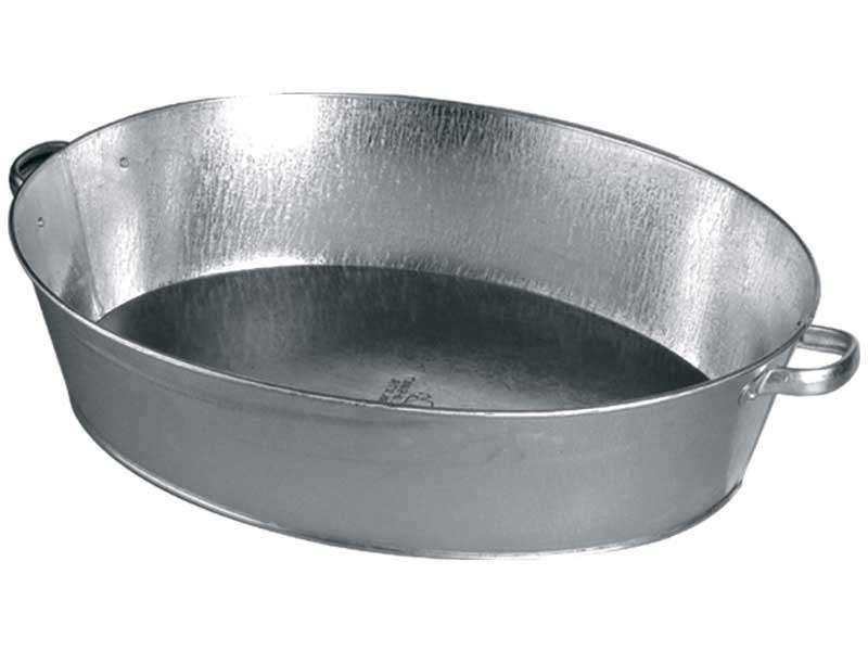 Таз оцинкованный овальный 27л (5шт/уп) - фото в Миди Лтд Изображение товара Таз оцинкованный овальный 27л (5шт/уп) в Миди Лтд