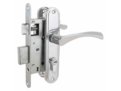 Изображение товара Замок врезной 3B 4-103 CP с ручкой Аллюр    в Миди Лтд