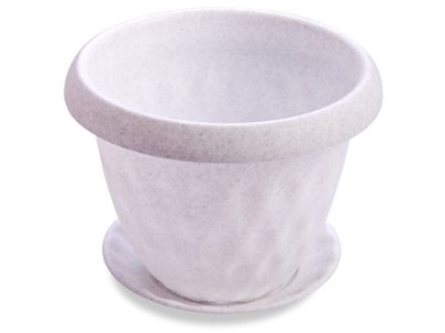 Горшок для растений РОЗЕТТА с поддоном d400мм 21л мрамор (4шт/уп) - фото в Миди Лтд Изображение товара Горшок для растений РОЗЕТТА с поддоном d400мм 21л мрамор (4шт/уп) в Миди Лтд