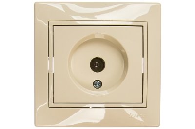 Изображение товара Розетка телевизионная TV оконечная LEZARD Мира крем со вставкой в Миди Лтд