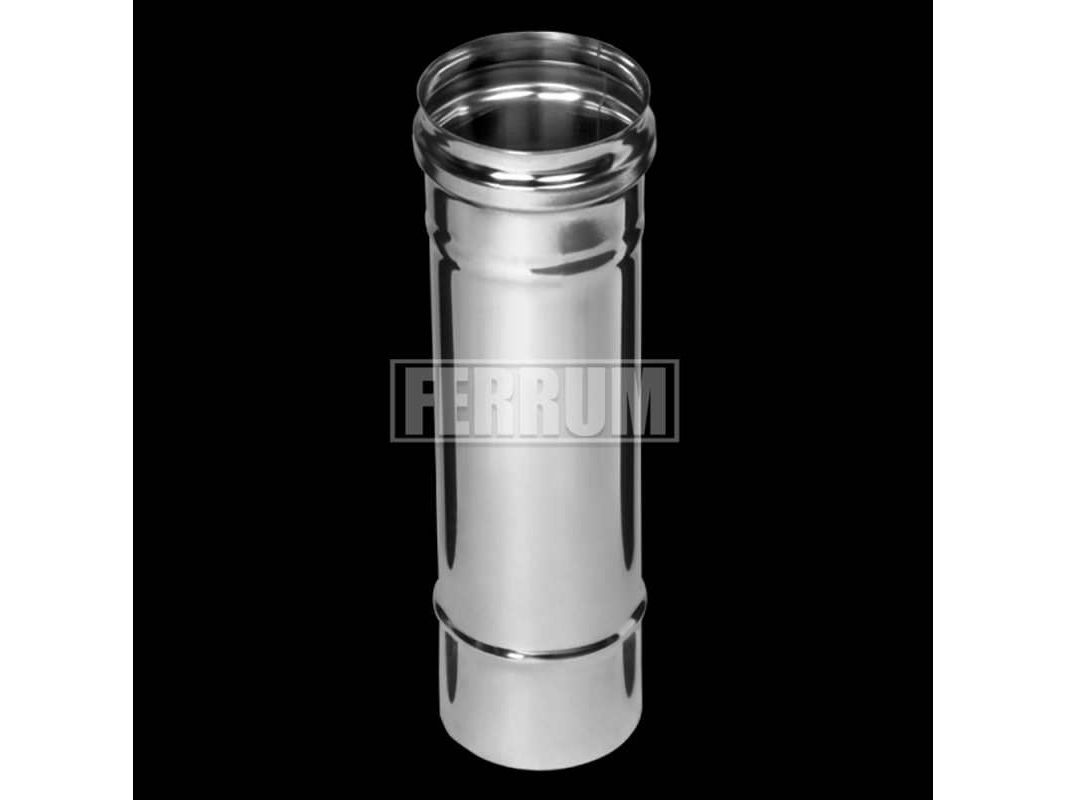 Дымоход 0,25м (430/0,5мм) d120 FERRUM (4шт/уп) - фото в Миди Лтд Изображение товара Дымоход 0,25м (430/0,5мм) d120 FERRUM (4шт/уп) в Миди Лтд