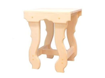 Табурет с фигурными ножками (наличник) (350*350*435мм) - фото в Миди Лтд Изображение товара Табурет с фигурными ножками (наличник) (350*350*435мм) в Миди Лтд