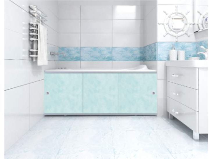 Экран под ванну 1,48м Премиум А облака голубые - фото в Миди Лтд Изображение товара Экран под ванну 1,48м Премиум А облака голубые в Миди Лтд