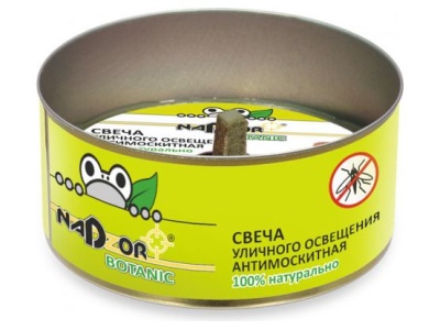 Свеча антимоскитная Nadzor Botanic (36шт/уп) - фото в Миди Лтд Изображение товара Свеча антимоскитная Nadzor Botanic (36шт/уп) в Миди Лтд
