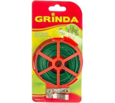 Проволока GRINDA подвязочная для кустарников 50м - фото в Миди Лтд Изображение товара Проволока GRINDA подвязочная для кустарников 50м в Миди Лтд