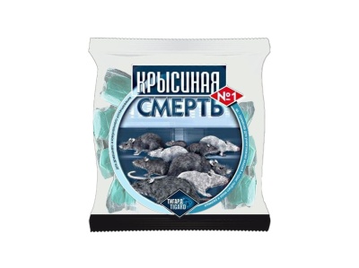Изображение товара Крысиная смерть №1 100г (100уп/кор) в Миди Лтд