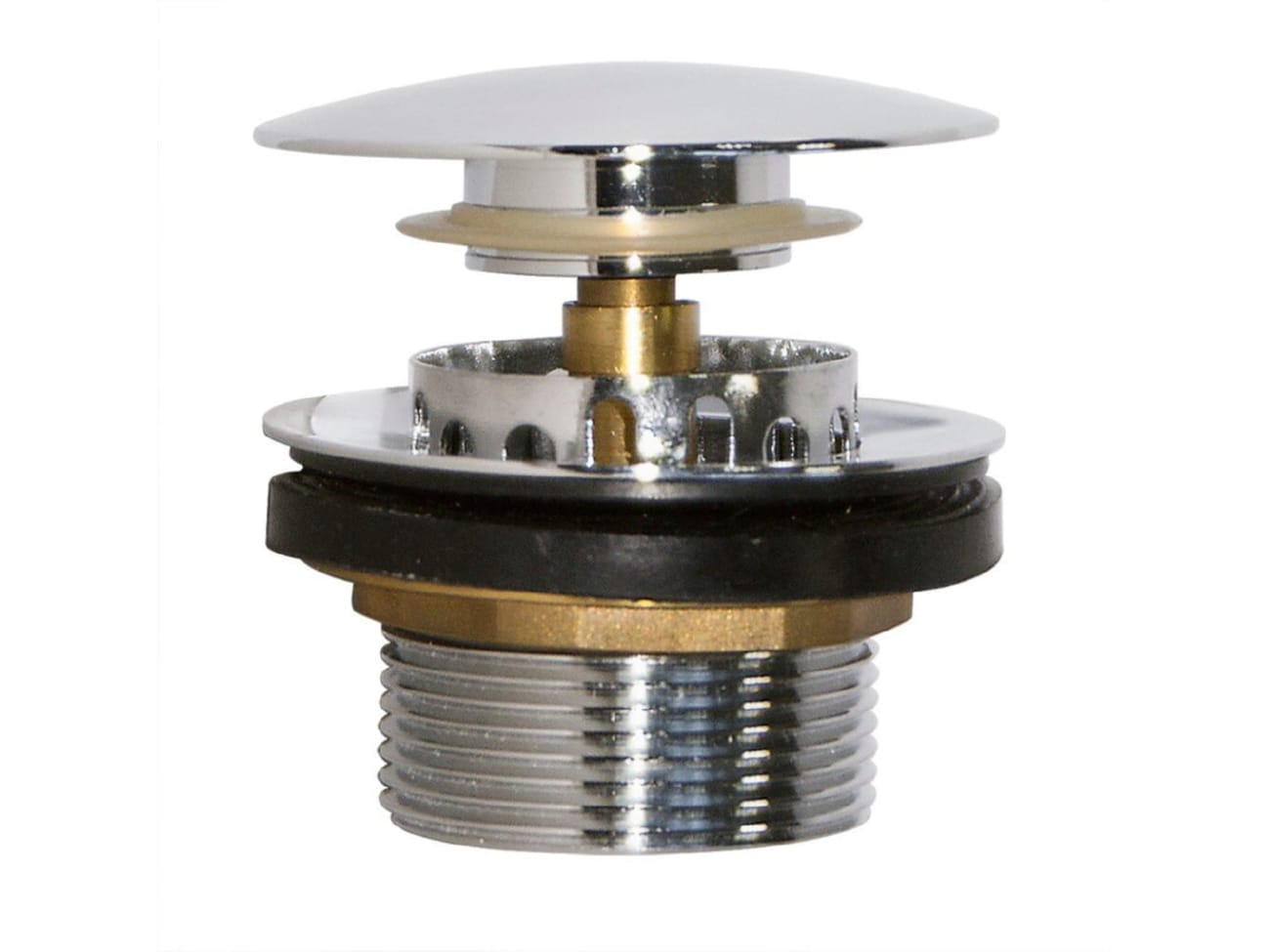 Выпуск для сифона 1" 1/2 клик-клак Orio металический - фото в Миди Лтд Изображение товара Выпуск для сифона 1" 1/2 клик-клак Orio металический в Миди Лтд