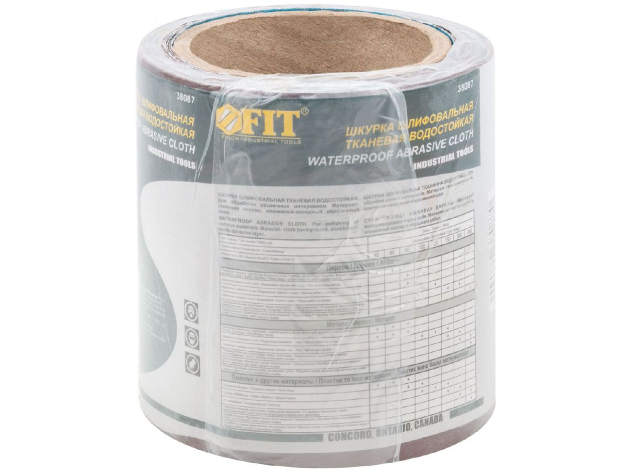 Изображение товара Рулон шлифовальный алюминий-оксидный на тканевой основе  5м*115мм  Р 150 в Миди Лтд