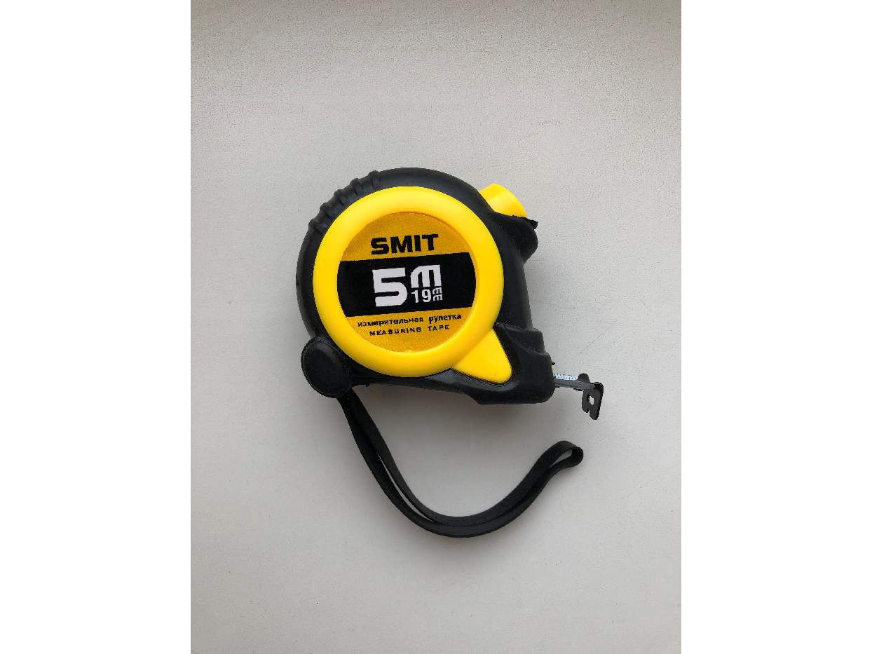 Изображение товара Рулетка  5м*19мм SMIT прорезиненая противоударная в Миди Лтд