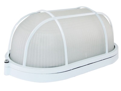 Изображение товара Светильник НПБ1202 белый овал с решеткой IP54 100Вт TDM в Миди Лтд