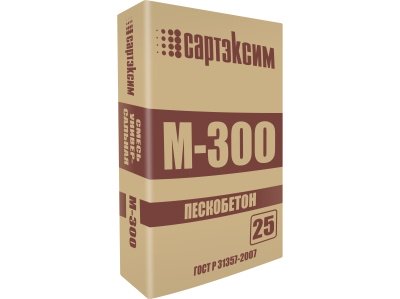 Изображение товара Смесь Пескобетон САРТЭКСИМ  М-300 25кг  (48шт/пал) в Миди Лтд