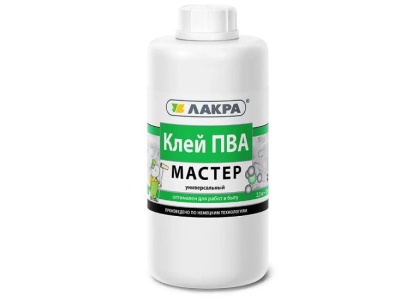 Изображение товара Клей ПВА Лакра универсальный  Мастер  2,3кг  (6шт/уп, 216шт/пал) в Миди Лтд
