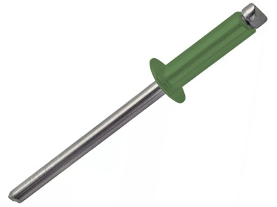 Изображение товара Заклепка алюм/сталь 4х10 RAL 6002 лиственно зел (1000шт/уп)   Х в Миди Лтд