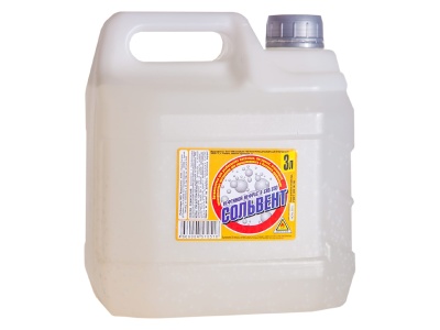 Изображение товара Сольвент 3л ИНТЕРСИНТЕЗ (8шт/уп; 200шт/пал) в Миди Лтд