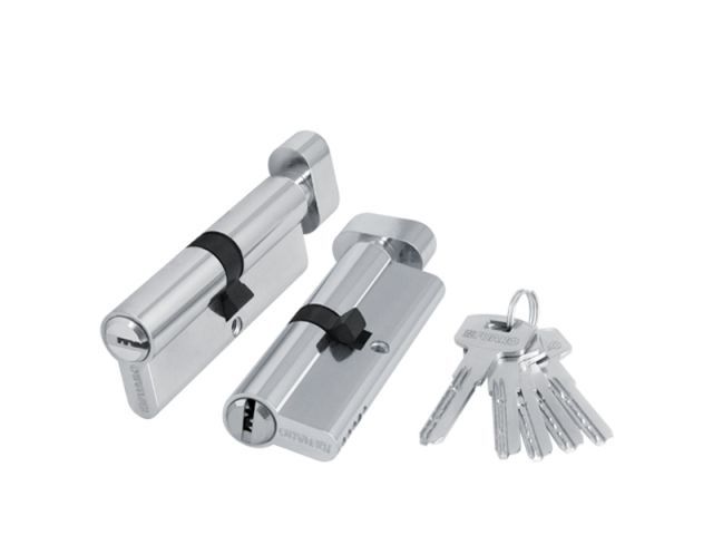 Изображение товара Цилиндр. механизм с вертушкой 200 ZM 60 mm (25+10+25) CP хром 5ключей в Миди Лтд