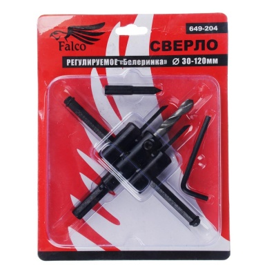 Изображение товара Сверло Балеринка регулируемое 30-120мм FALCO в Миди Лтд