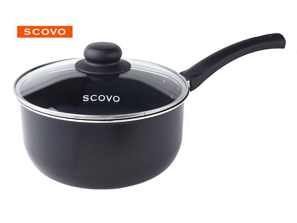 Изображение товара Ковш Scovo Consul 18см ст. крышка антипригарное покрытие (4шт/уп) в Миди Лтд