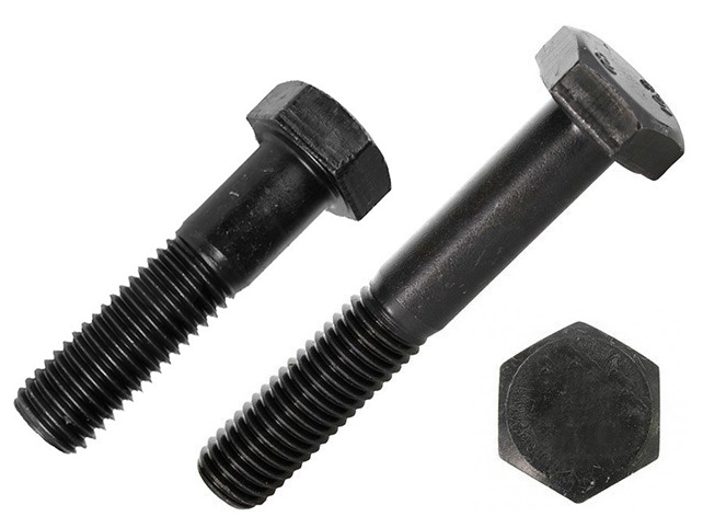 Изображение товара Болт 16х50 с неполн резьбой высокопрочный DIN 931 черный к.п.10.9 (25шт/уп) в Миди Лтд