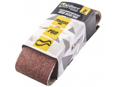 Изображение товара Лента шлифовальная 533*75 мм Р60 Kolner KSB 533/60 (5шт /п) в Миди Лтд