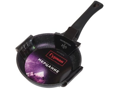 Сковорода Гурман 20см антипригарное покрытие Мерцание Лиловый аметист (10шт/уп) - фото в Миди Лтд Изображение товара Сковорода Гурман 20см антипригарное покрытие Мерцание Лиловый аметист (10шт/уп) в Миди Лтд