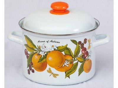 Кастрюля эмаль белая 4,5л Фруктовая фантазия С-1615АП2/4 (4шт/уп) Х - фото в Миди Лтд Изображение товара Кастрюля эмаль белая 4,5л Фруктовая фантазия С-1615АП2/4 (4шт/уп) Х в Миди Лтд