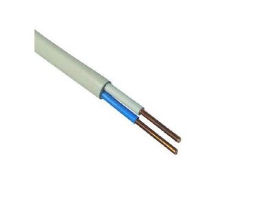 Провод ПУНП 2х2,5 белый - фото в Миди Лтд Изображение товара Провод ПУНП 2х2,5 белый в Миди Лтд