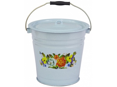 Изображение товара Ведро эмаль белый гранит 12л Татьяна С-1224/4Рб (4шт/уп) Х в Миди Лтд