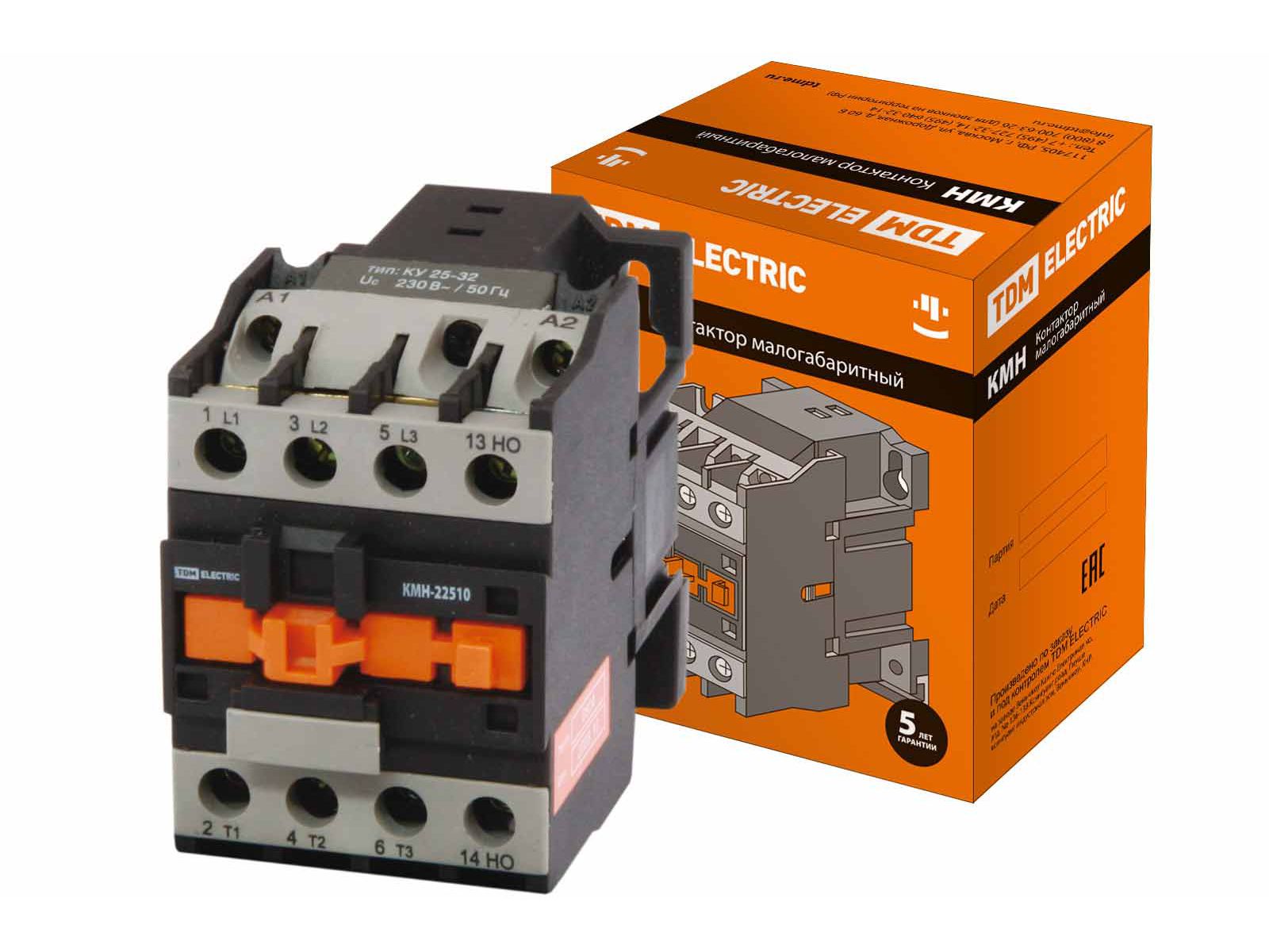 Изображение товара Контактор КМН-23210 32А 230В/АС31НО TDM в Миди Лтд