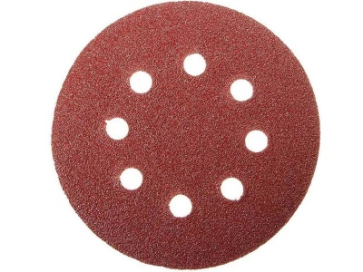 Изображение товара Круг абразивный на велюр осн зер 100 d125  8 отв (5шт/уп) в Миди Лтд