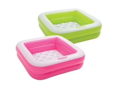 Изображение товара Бассейн надувной детский квадратныйINTEX 85*85*23см, зеленый 57100NP (6шт/кор) в Миди Лтд