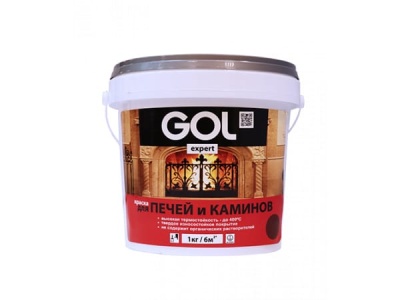 Краска для печей и каминов GOLexpert красно-коричневая 1кг (12шт/уп; 660шт/пал) Х - фото в Миди Лтд Изображение товара Краска для печей и каминов GOLexpert красно-коричневая 1кг (12шт/уп; 660шт/пал) Х в Миди Лтд