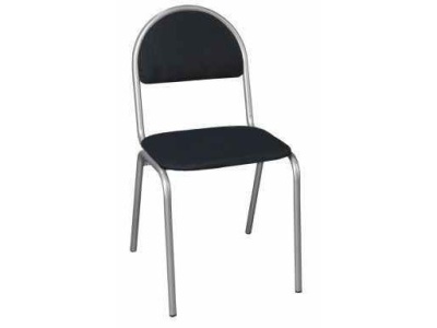 Стул "Форма" Каркас хром, Ткань черная - фото в Миди Лтд Изображение товара Стул "Форма" Каркас хром, Ткань черная в Миди Лтд