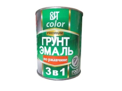 Изображение товара Грунт-эмаль по ржавчине 3в1 ВИТ color зеленый 0,8кг ГОСТ Р 51693-2000 (14шт/уп; 700шт/пал) в Миди Лтд