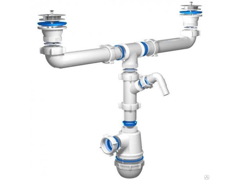Сифон Ани Грот 1 1/2"*40 двойной с отводом стиральной машины (20шт/уп) - фото в Миди Лтд Изображение товара Сифон Ани Грот 1 1/2"*40 двойной с отводом стиральной машины (20шт/уп) в Миди Лтд