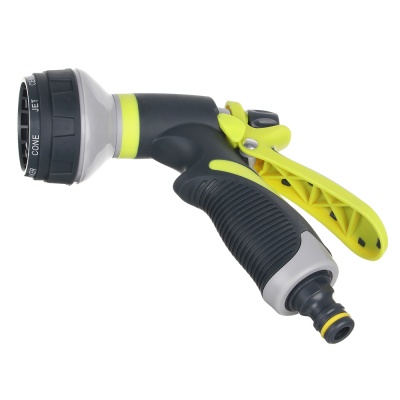 Изображение товара Пистолет садовый для полива  8 режимов, эргономичная ручка, АBS+TPR+металл INBLOOM (48шт/кор) в Миди Лтд