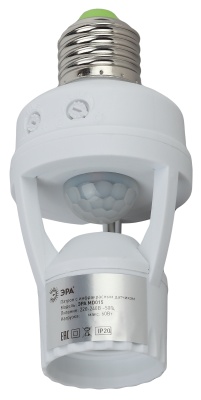 Изображение товара Датчик движения-патрон ЭРА MD15 Е27 60Вт 360гр 6м IP20 в Миди Лтд