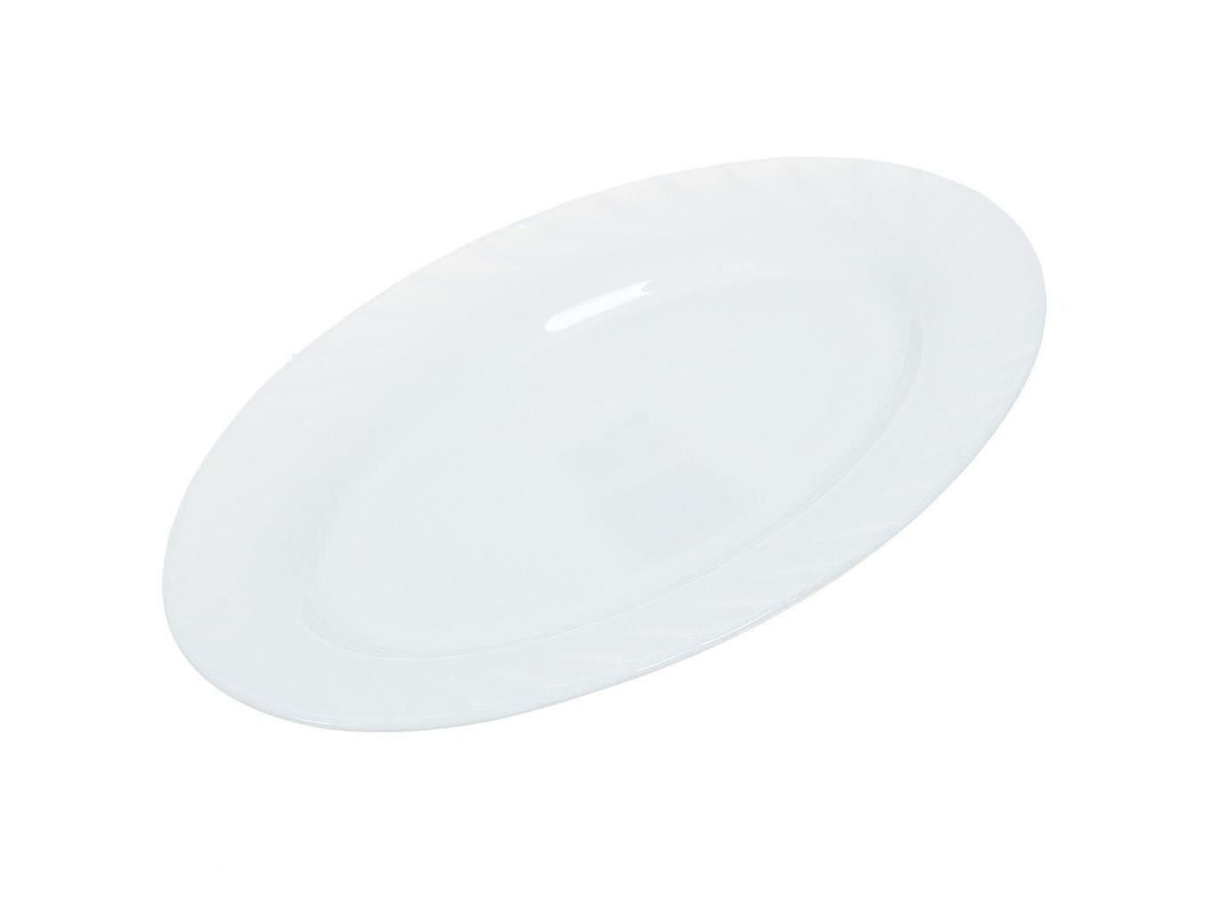 Блюдо стеклокерамика Daniks овал 30 см белое Кристалл (24шт/уп) - фото в Миди Лтд Изображение товара Блюдо стеклокерамика Daniks овал 30 см белое Кристалл (24шт/уп) в Миди Лтд
