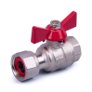 Изображение товара Кран шаровой  1/2" г/г с накидной гайкой прямой(AS-KNG12)  (60шт/уп) в Миди Лтд