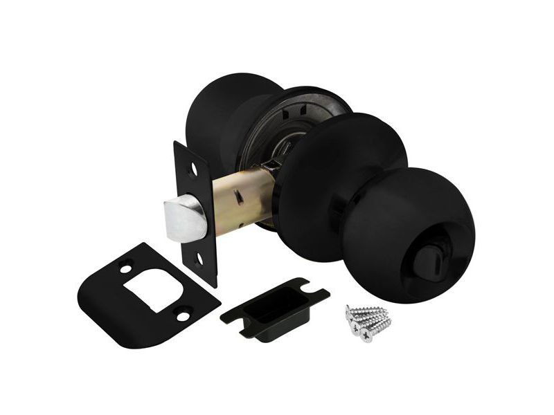 Изображение товара Замок шар Черный с фиксатором 6082 BL-B в Миди Лтд