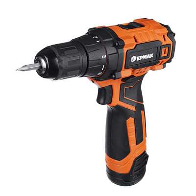 Дрель-Шуруповерт аккумуляторная Ермак ДША-12В-2 1,3Ач Li-Lon, 18+1скор, 2 аккумулятора, кейс - фото в Миди Лтд Изображение товара Дрель-Шуруповерт аккумуляторная Ермак ДША-12В-2 1,3Ач Li-Lon, 18+1скор, 2 аккумулятора, кейс в Миди Лтд