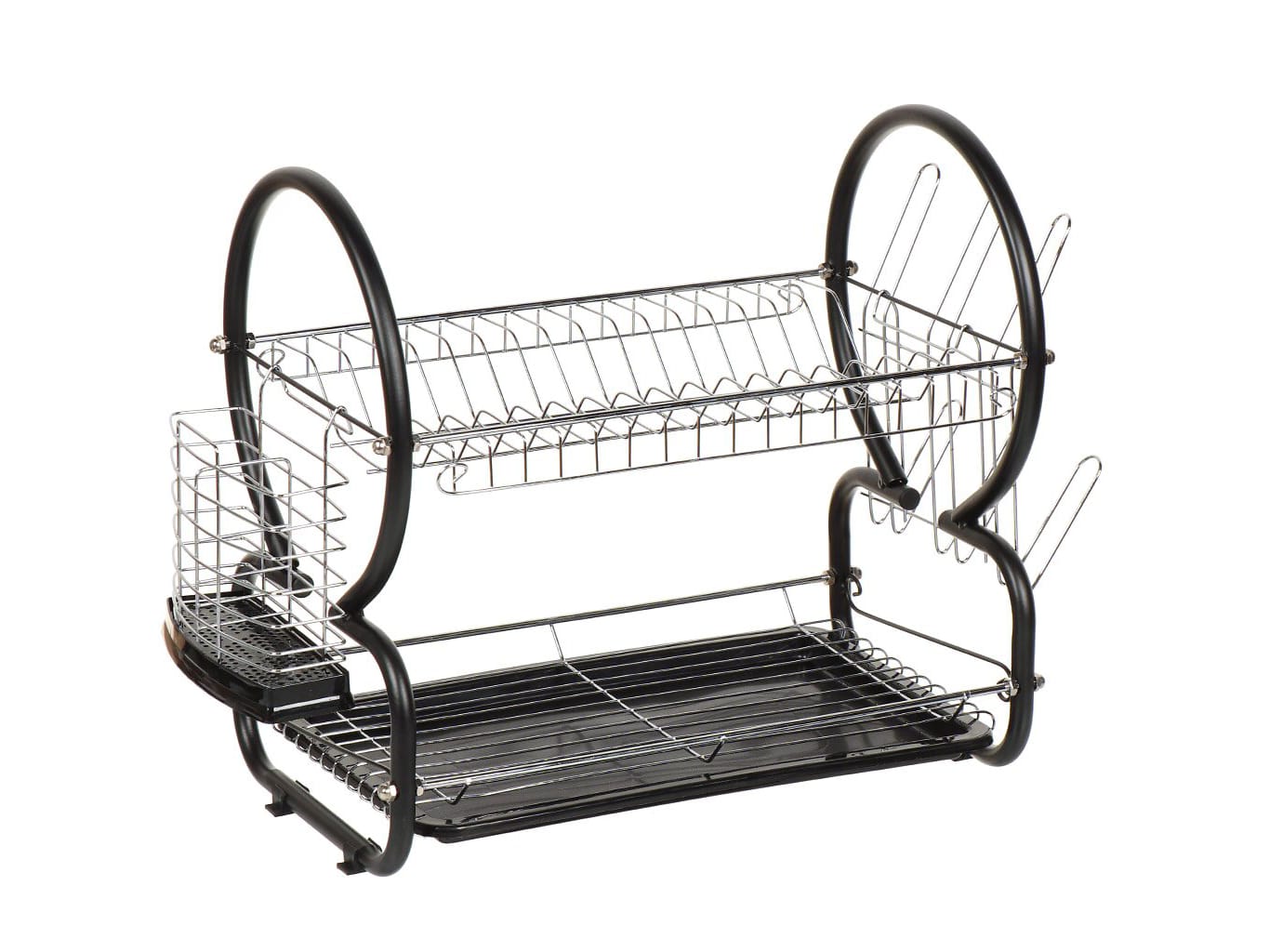 Изображение товара Сушилка для посуды метал 2 яр с поддоном 41*23*37см (10шт/кор) в Миди Лтд