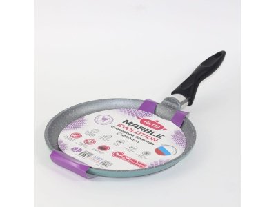 Изображение товара Сковорода блинная Marble evolution silver 24см АП несъемная ручка АЛТЕЙ (12шт/уп) в Миди Лтд