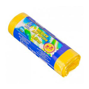 Мешки для мусора  30л, 20шт 7 микрон,желтые - фото в Миди Лтд Изображение товара Мешки для мусора  30л, 20шт 7 микрон,желтые в Миди Лтд