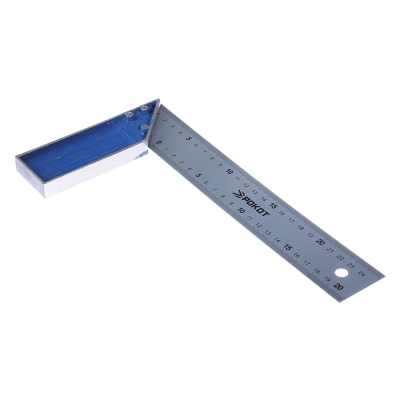 Угольник столярный РОКОТ 250мм - фото в Миди Лтд Изображение товара Угольник столярный РОКОТ 250мм в Миди Лтд