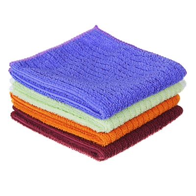 Набор салфеток из микрофибры универсальные "Полоски" 25*35см (4шт/уп) 4 цвета VETTA - фото в Миди Лтд Изображение товара Набор салфеток из микрофибры универсальные "Полоски" 25*35см (4шт/уп) 4 цвета VETTA в Миди Лтд