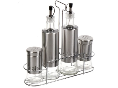 Изображение товара Набор для специй нерж сталь 4шт хром Y4-5565 (18шт/уп) в Миди Лтд