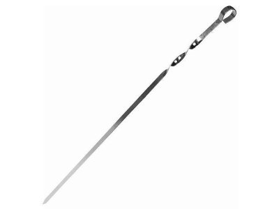 Шампур плоский 550*10*1,5мм нержавейка - фото в Миди Лтд Изображение товара Шампур плоский 550*10*1,5мм нержавейка в Миди Лтд