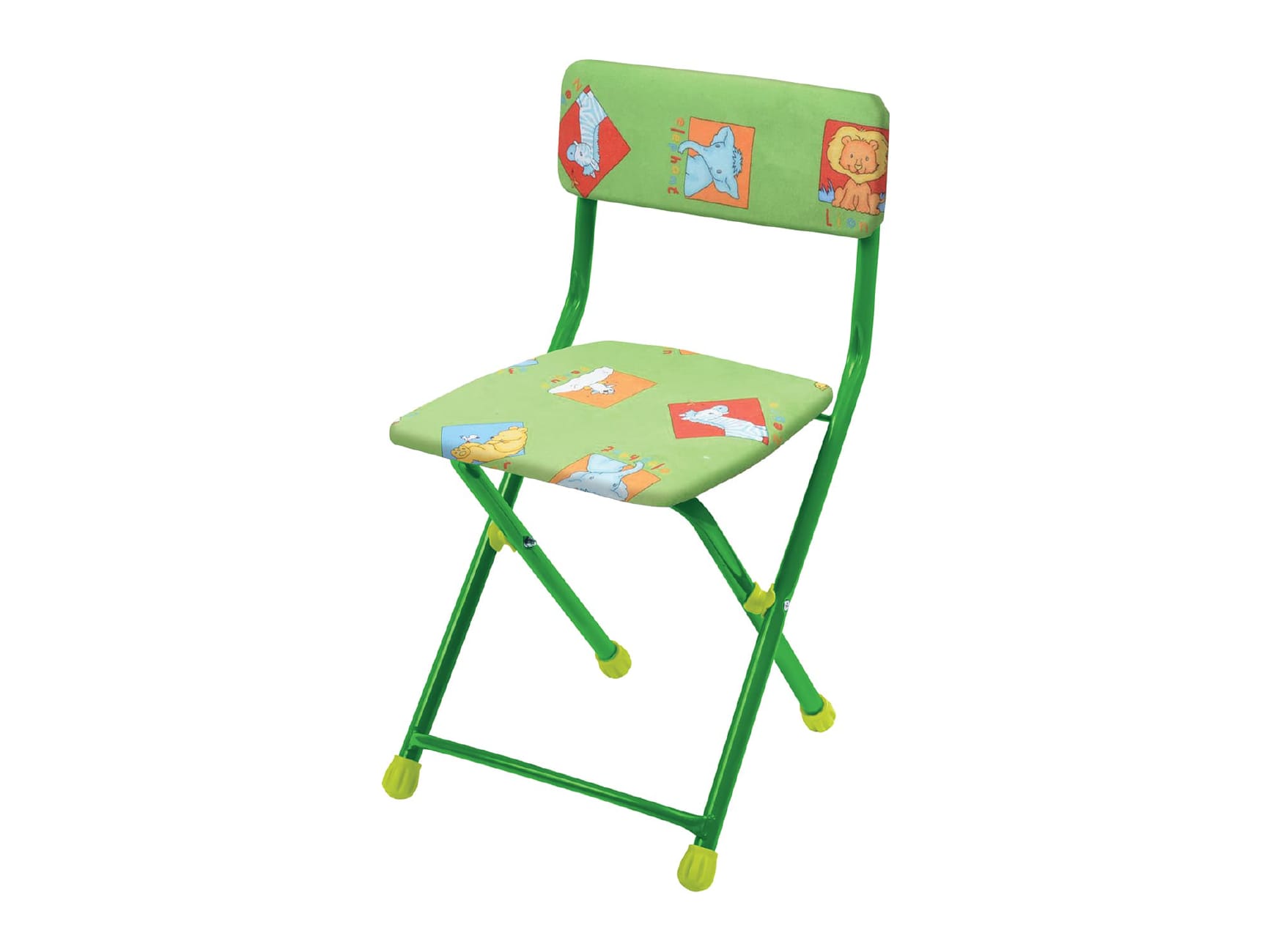 Стул детский NIKA зверята на зеленом - фото в Миди Лтд Изображение товара Стул детский NIKA зверята на зеленом в Миди Лтд