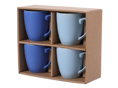 Изображение товара Кружка керамика 350мл 4шт Daniks Скай (8шт/уп) в Миди Лтд